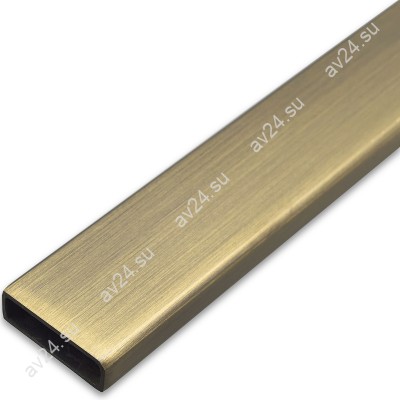 Труба FDT-353, 30х10х1.5 мм 3 м, нержавейка/бронза