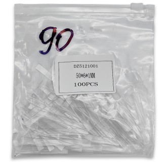 Подкладки ПВХ FDA-90, 50х6х1 мм комплект 100 шт., ПВХ/прозрачные