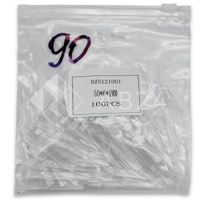 Подкладки ПВХ FDA-90, 50х6х1 мм комплект 100 шт., ПВХ/прозрачные