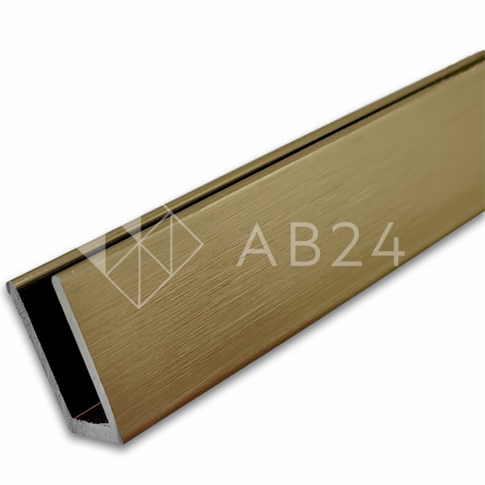 Профиль FDPA-55.3-DEF с дефектом для стекла 19х12,5х1,75 мм, длина 3 м, алюминий/бронза