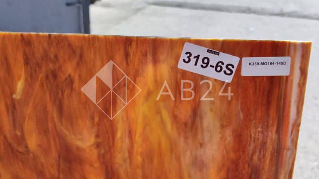 Стекло витражное AV 319-6S четверть листа (39 х 48 см)