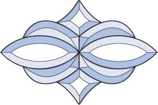 Бевелс AV62 фрамужный (8 элементов) 226 х 150 мм