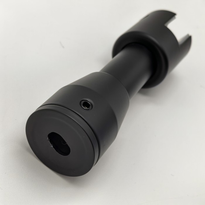 Стойка FOS-06 для перегородок без сверления, нержавейка/черный