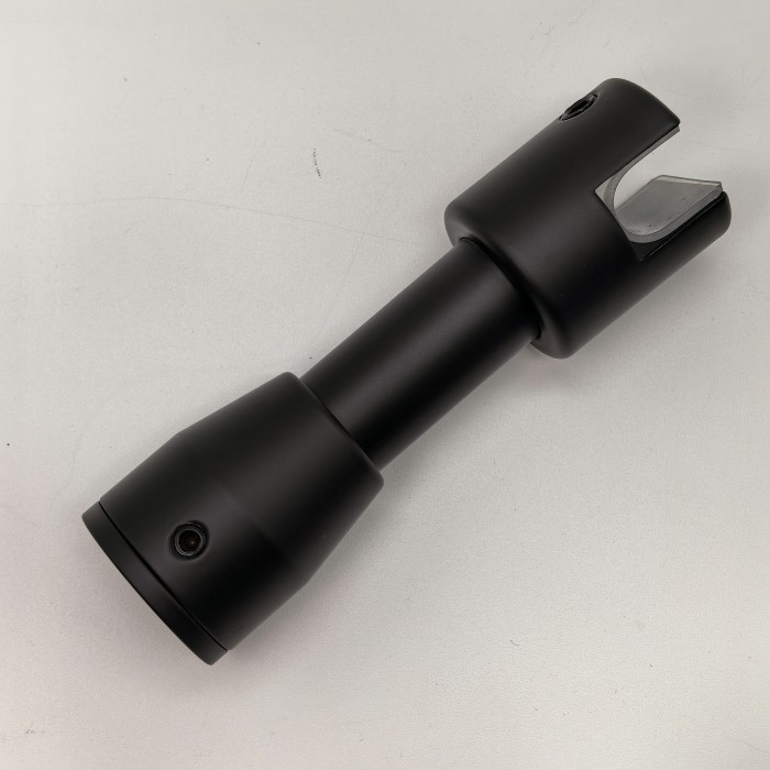 Стойка FOS-06 для перегородок без сверления, нержавейка/черный