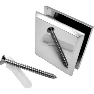 Коннектор  Бета β FDK-22, стена-стекло 90°, цинк/хром