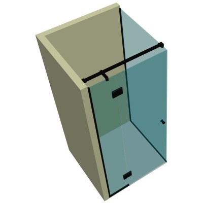 Душевая кабина угловая DK-205P в опорном профиле