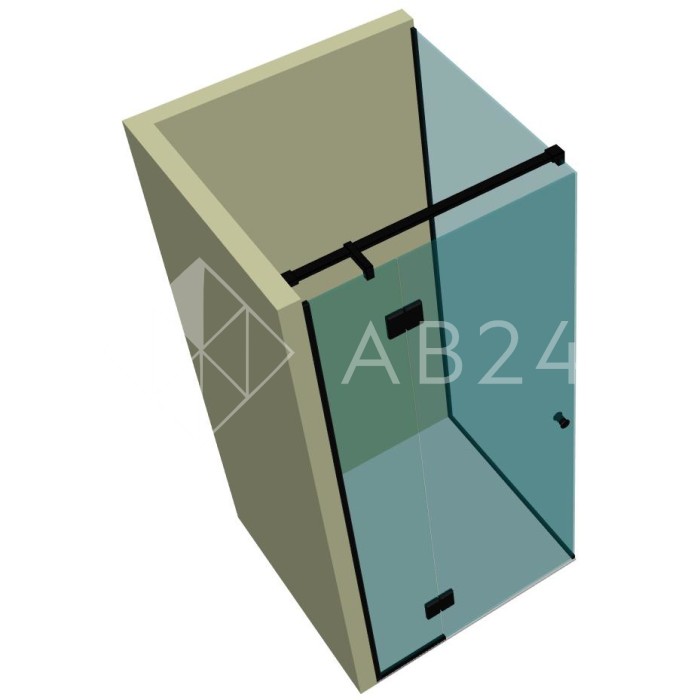 Душевая кабина угловая DK-205P в опорном профиле