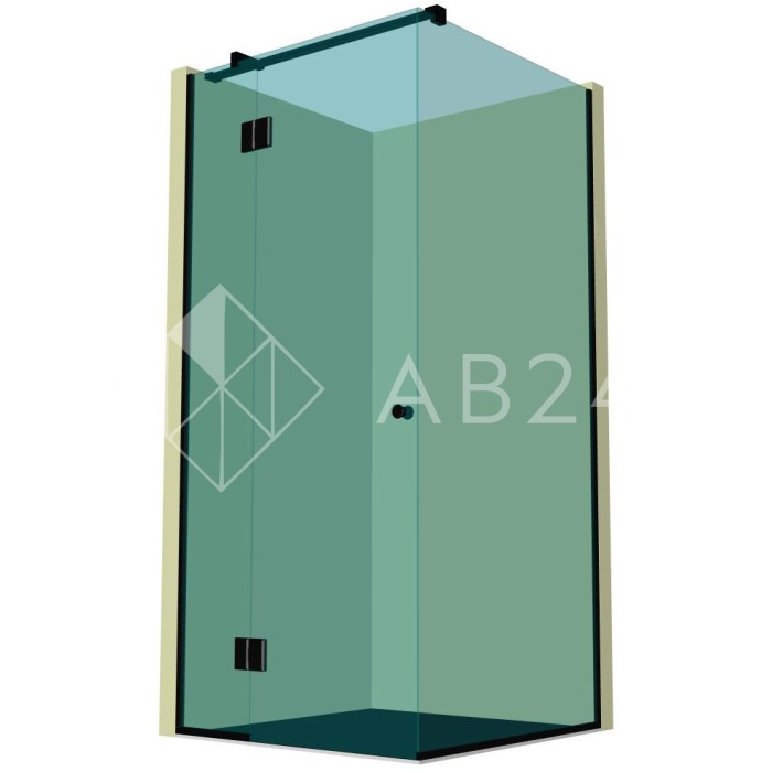 Душевая кабина угловая DK-205P в опорном профиле