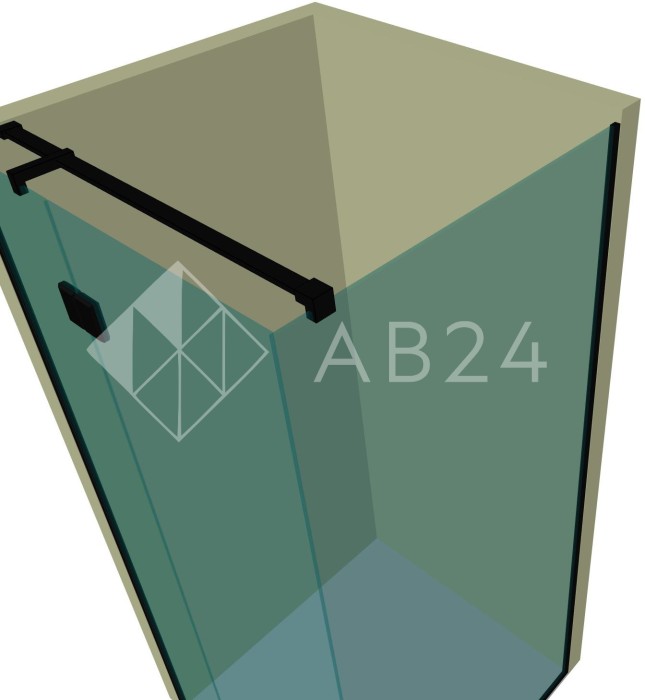 Душевая кабина угловая DK-205P в опорном профиле