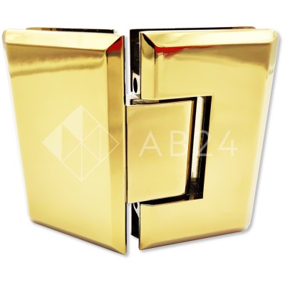 Петля Бета β FDP-24 стекло-стекло 135°, цинк/золото