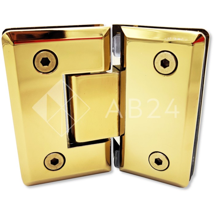 Петля Бета β FDP-24 стекло-стекло 135°, цинк/золото