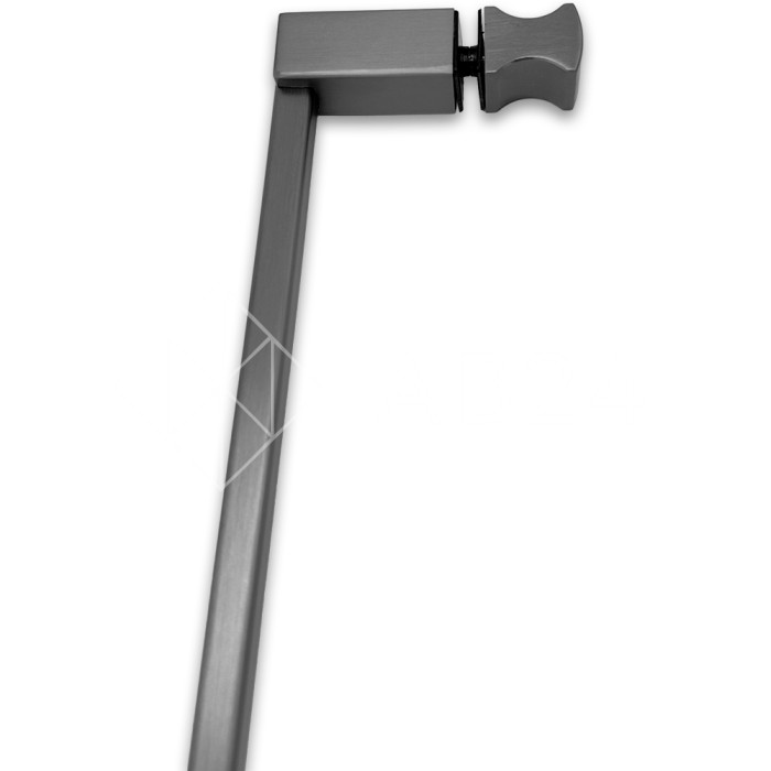 Ручка скоба FDR-709, 15х10х1000х1.0 мм, нержавейка/оружейная сталь