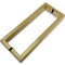 Ручка скоба FDR-78, 15х30х270х1.0 мм, нержавейка/брашированное золото