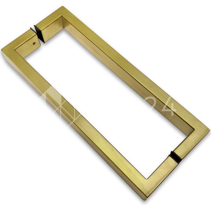 Ручка скоба FDR-78, 15х30х270х1.0 мм, нержавейка/брашированное золото