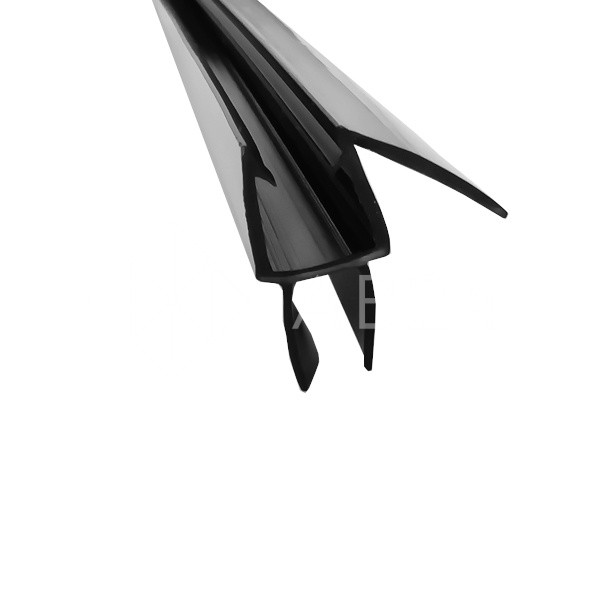 Уплотнитель ПРЕМИУМ нижний черный 1.1 м под стекло 8 мм FDPP-436.8