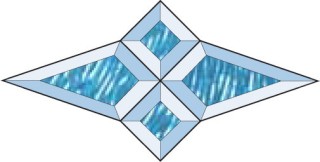 Бевелс AV148A (4 элемента) 285 х 144 мм