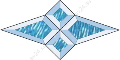 Бевелс AV148A (4 элемента) 285 х 144 мм