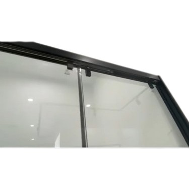 Раздвижная система Нимфа FDS-9 в проем телескопическая, нержавейка/черный