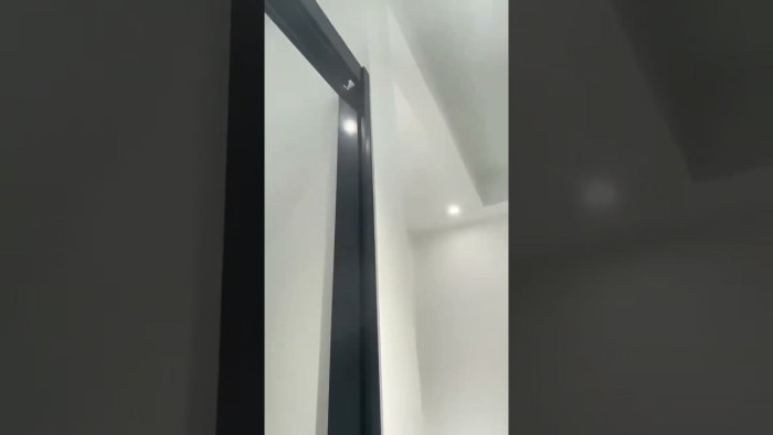 Раздвижная система Нимфа FDS-9 в проем телескопическая, нержавейка/черный