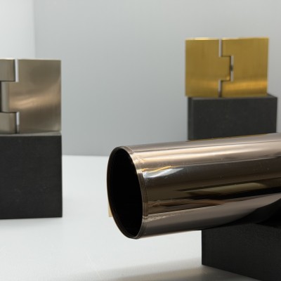 Декоративная пленка 1,52х3 м, бронза прозрачная