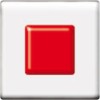 Фьюзинг квадрат DFTE 001 прозрачно-красного цвета, 4 см