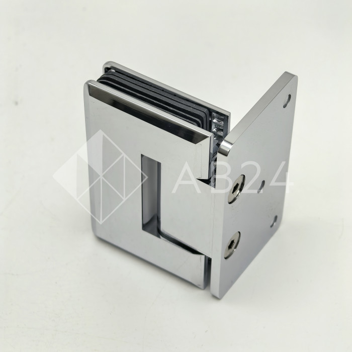 Петля Бета β FDP-20 стена-стекло с боковым креплением, латунь/хром