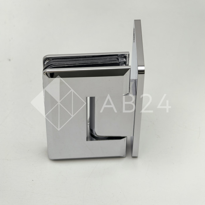 Петля Бета β FDP-20 стена-стекло с боковым креплением, латунь/хром