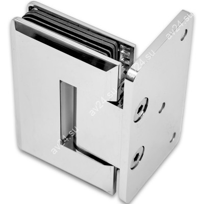 Петля Бета β FDP-20 стена-стекло с боковым креплением, латунь/хром