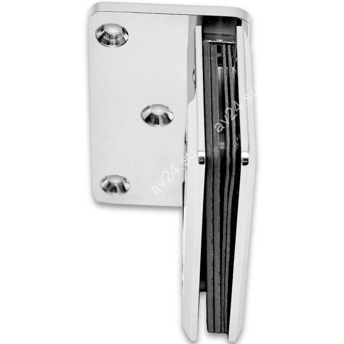 Петля Бета β FDP-20 стена-стекло с боковым креплением, латунь/хром