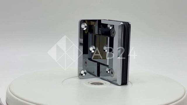 Петля Бета β FDP-20 стена-стекло с боковым креплением, латунь/хром