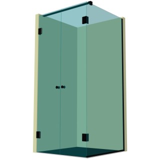 Душевая кабина угловая DK-206P в опорном профиле