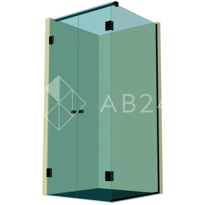 Душевая кабина угловая DK-206P в опорном профиле