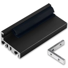 Комплект дверной коробки L-образный FDM-60 AL/BL Черный