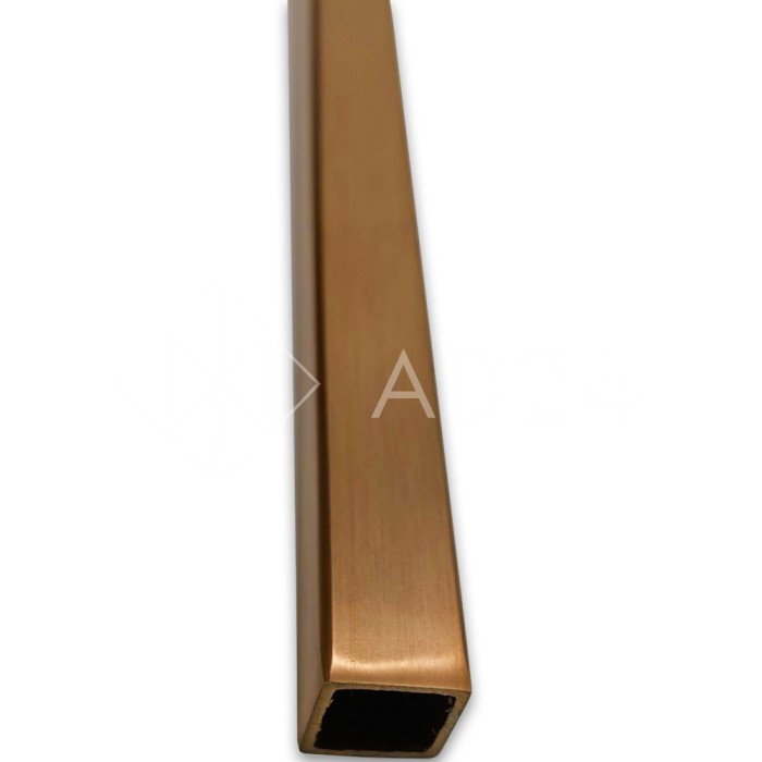 Труба FDT-552, 15х15х1.5 мм 2 м, нержавейка/медь