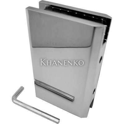 Коннектор FDK-10-DEF с дефектом для стекла Альфа α стена-стекло 90°, цинк/хром