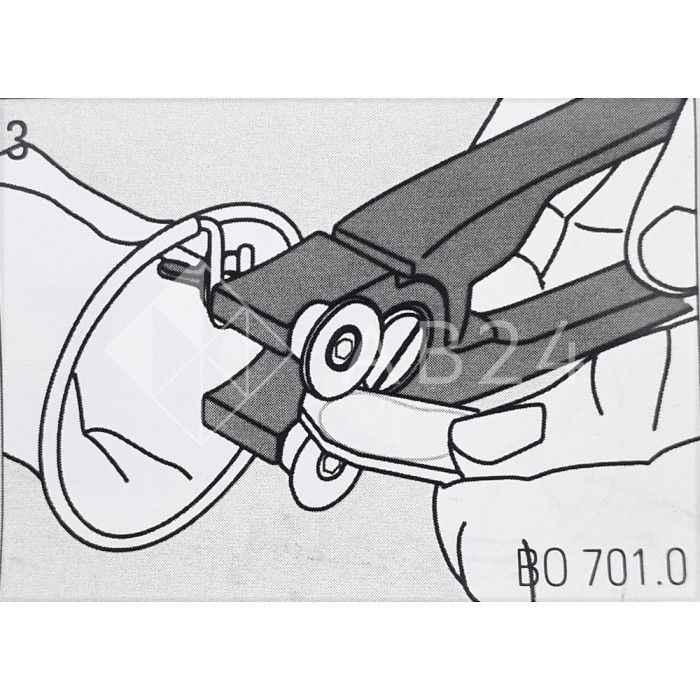 Кусачки Bohle для мозаики Zag-Zag с мешком, для резки стекла