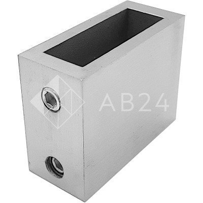 Крепление трубы FDC-30-DEF с дефектом 30х10 к стене, нержавейка/матовый