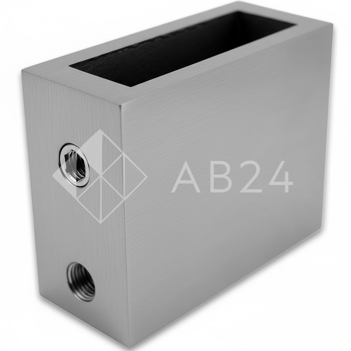 Крепление трубы FDC-30-DEF с дефектом 30х10 к стене, нержавейка/матовый