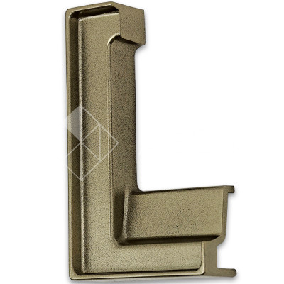 Заглушка угловая FDPA-431L Левая для порога, ПВХ/бронза