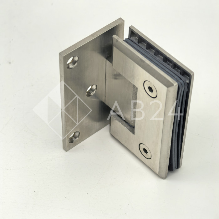 Петля Бета β FDP-20 стена-стекло с бок. креплением, нержавейка/матовый