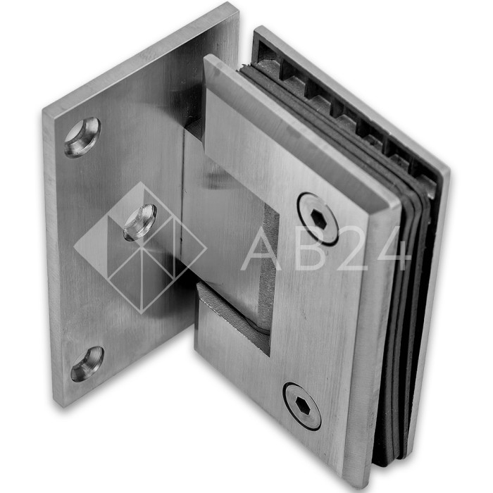 Петля Бета β FDP-20 стена-стекло с бок. креплением, нержавейка/матовый