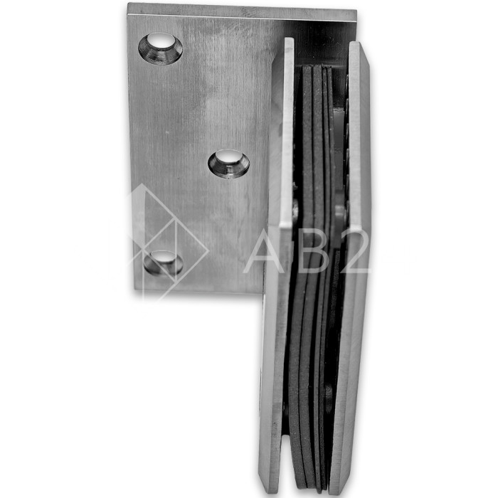 Петля Бета β FDP-20 стена-стекло с бок. креплением, нержавейка/матовый