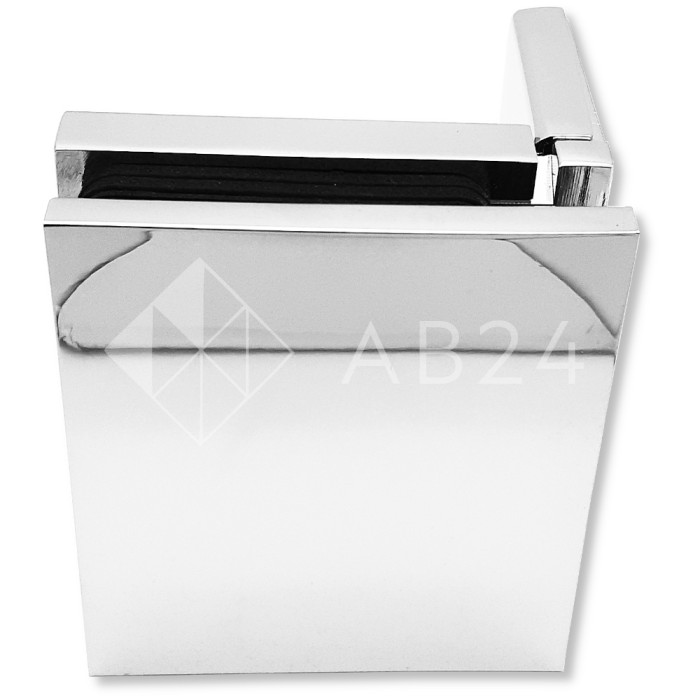 Коннектор для стекла Пегас FDK-105, 56х50 мм стена-стекло 90°, латунь/хром