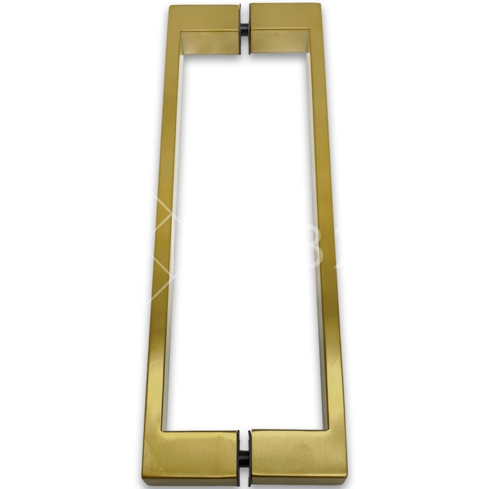 Ручка скоба FDR-88, 25х10х300х1.0 мм, нержавейка/брашированное золото