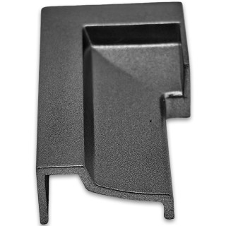 Заглушка торцевая FDPA-430L Левая для порога, ПВХ/Оружейная сталь