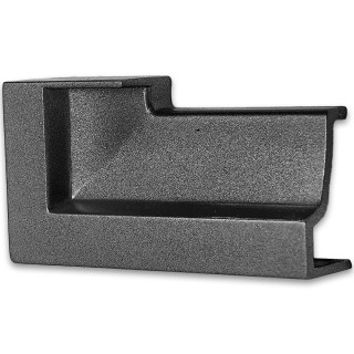 Заглушка торцевая FDPA-430L Левая для порога, ПВХ/Оружейная сталь