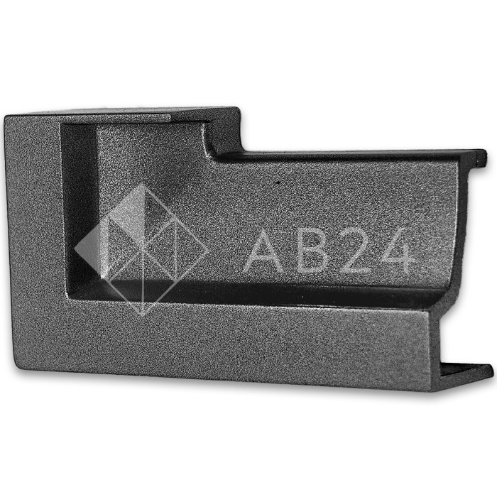 Заглушка торцевая FDPA-430L Левая для порога, ПВХ/Оружейная сталь