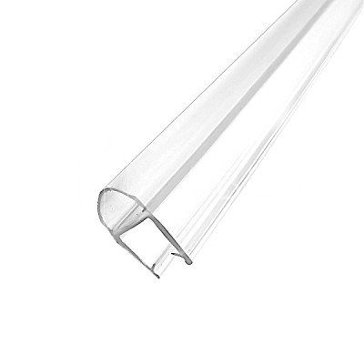 Уплотнитель FDPP-424.8-DEF с дефектом ПРЕМИУМ А-образный прозрачный 3 м под стекло 8 мм