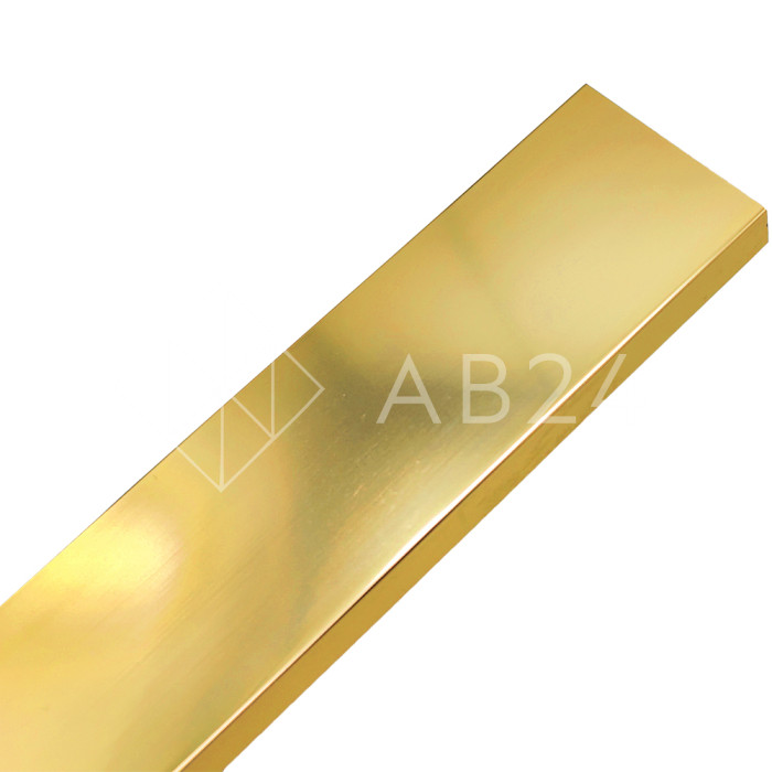 Крышка FKP-442.3 СВЕТЛЕЕ для зажимного профиля FKP-443, 3м, алюминий/золото