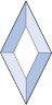 Бевелс AV15 ромб 51 х 102 мм